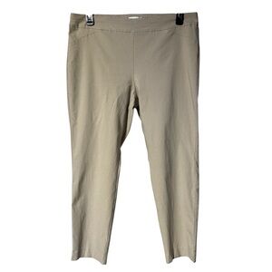 Tan Charter Club Cambridge  Tummy Control Slim-Leg Pull on Pants